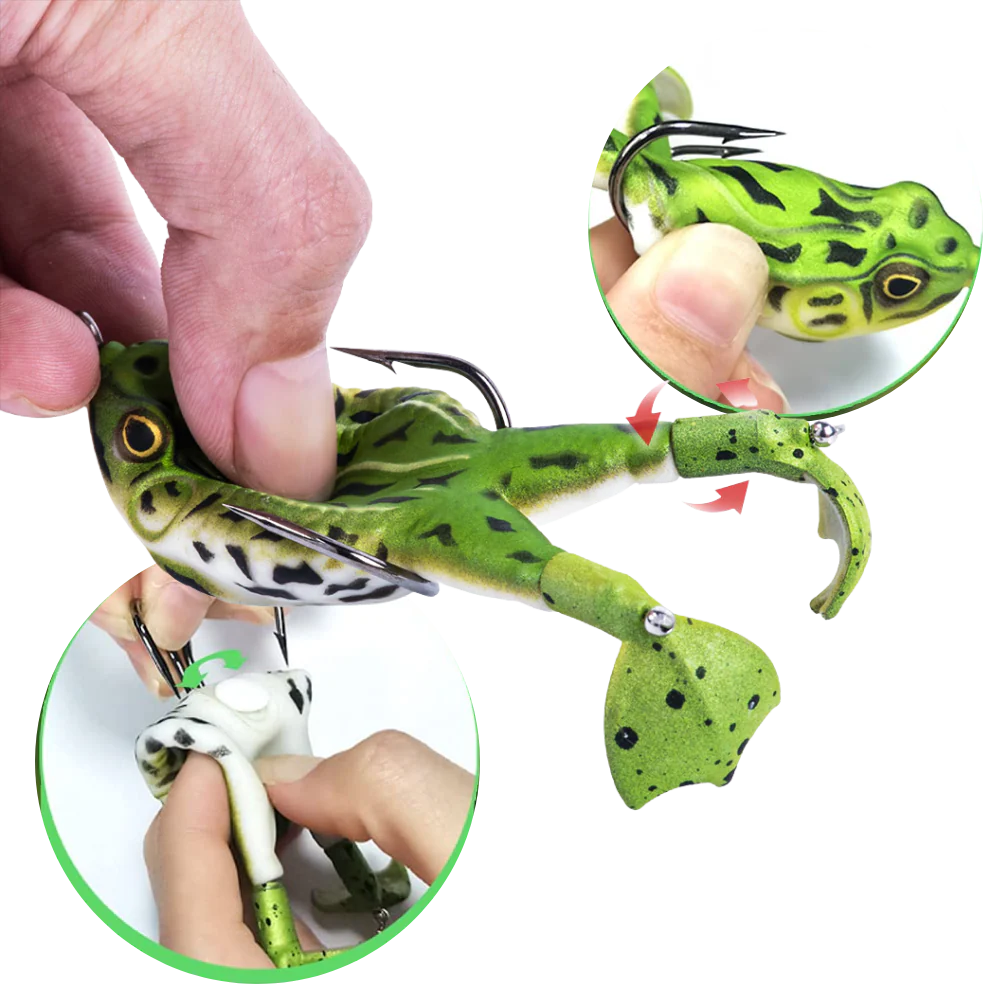Leurre de pêche en silicone en forme de grenouille – Image 7
