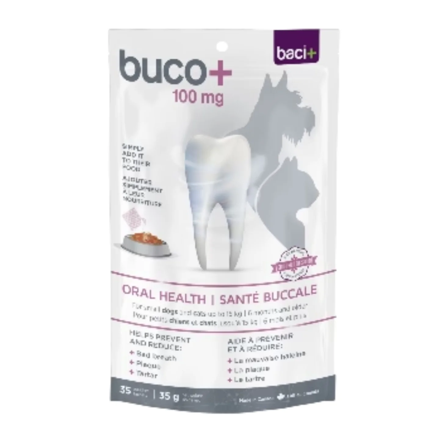 Buco+ | Soin dentaire pour chat & petit chien bucco+ (100mg) / 35g