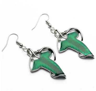 Boucles d'oreilles feuilles de Lothlorien