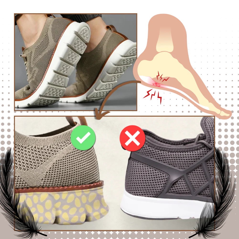 Chaussures orthopédiques respirantes avec soutien de la voûte plantaire – Image 3